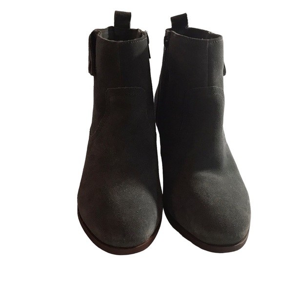 DIBA Sofia Gray Suede Leather Ankle Booties 8.5 NEW - Picture 3 of 13